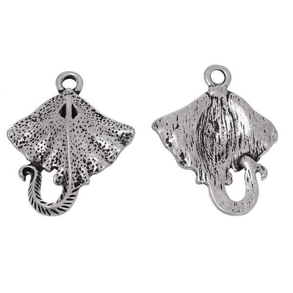 wholesale- pendants manta ray fish antique silver 27mm(1 1/8") x 22mm( 7/8"),10 pcs new jewelry making diy, Bronze;silver 
wholesale- pendants manta ray fish antique silver 27mm(1 1/8") x 22mm( 7/8"),10 pcs new jewelry making diy, Bronze;silver