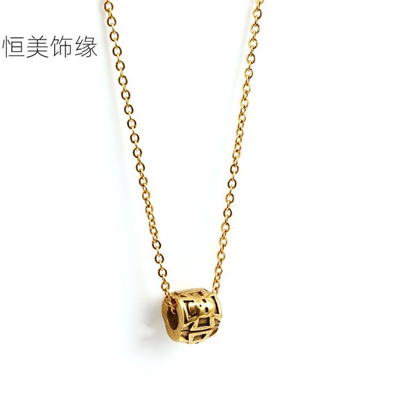 fashion trendy golden titanium steel necklace simple hip-hop stainless steel necklace personalized skull head pendant jewelry for women, Silver
fashion trendy golden titanium steel necklace simple hip-hop stainless steel necklace personalized skull head pendant jewelry for women, Silver