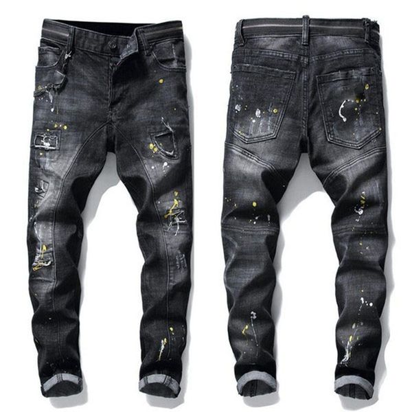 dsquared2 jeans dsq d2 мужские разрывы stretch черные джинсы мода slim fit омывается motocycle denim брюки hip hop панелями брюки a3, Blue
dsquared2 jeans dsq d2 мужские разрывы stretch черные джинсы мода slim fit омывается motocycle denim брюки hip hop панелями брюки a3, Blue