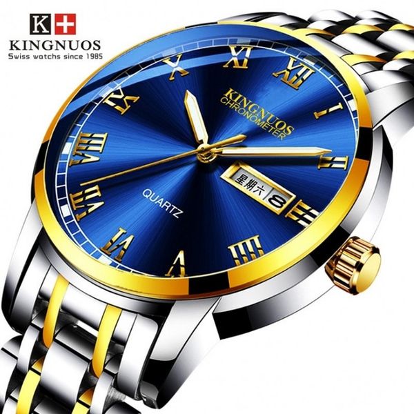 kn mens watches relogio masculino blue quartz watches for men sports life waterproof business wrist watch, Slivery;brown
kn mens watches relogio masculino blue quartz watches for men sports life waterproof business wrist watch, Slivery;brown