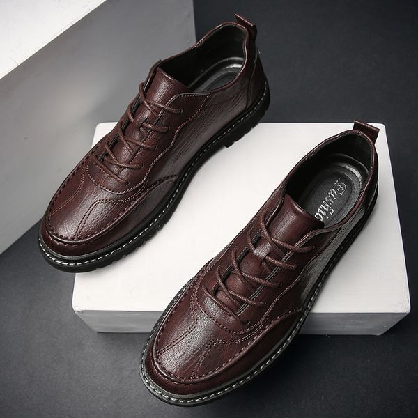 new men's casual shoes size 39-44 leather men casual flats waterproof dress oxford man shoes lace up for work male loafers *, Black
new men's casual shoes size 39-44 leather men casual flats waterproof dress oxford man shoes lace up for work male loafers *, Black