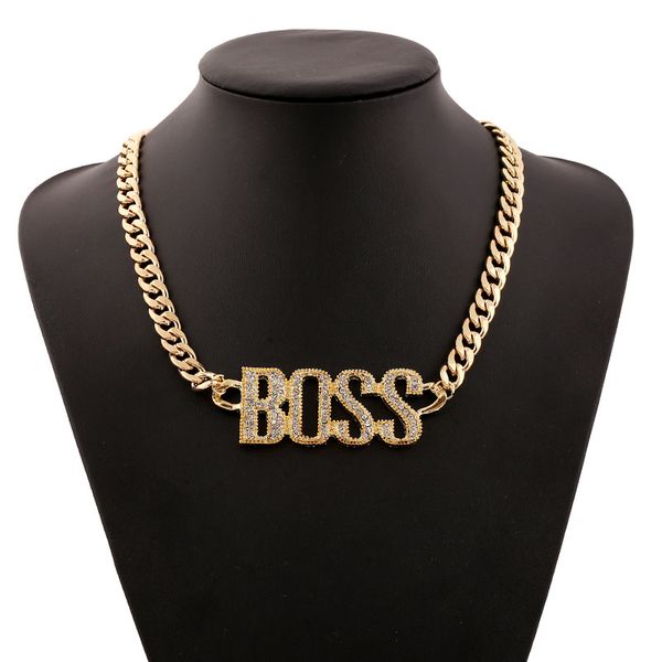 duojiaoyan punk crystal letter boss pendant necklaces gold silver color long cuban chain necklace hip hop choker jewelry for men
duojiaoyan punk crystal letter boss pendant necklaces gold silver color long cuban chain necklace hip hop choker jewelry for men