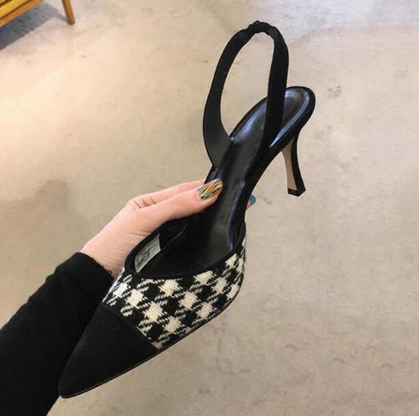 new season designer lady stiletto sandals genuine leather plaid pointed toes fashion buckle summer new style women hight heel shoes, Black
new season designer lady stiletto sandals genuine leather plaid pointed toes fashion buckle summer new style women hight heel shoes, Black
