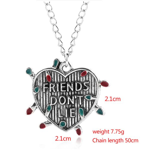 hanreshe friends tv show pendant necklace women accessories friends gift silver chain necklaces do not lie necklace
hanreshe friends tv show pendant necklace women accessories friends gift silver chain necklaces do not lie necklace