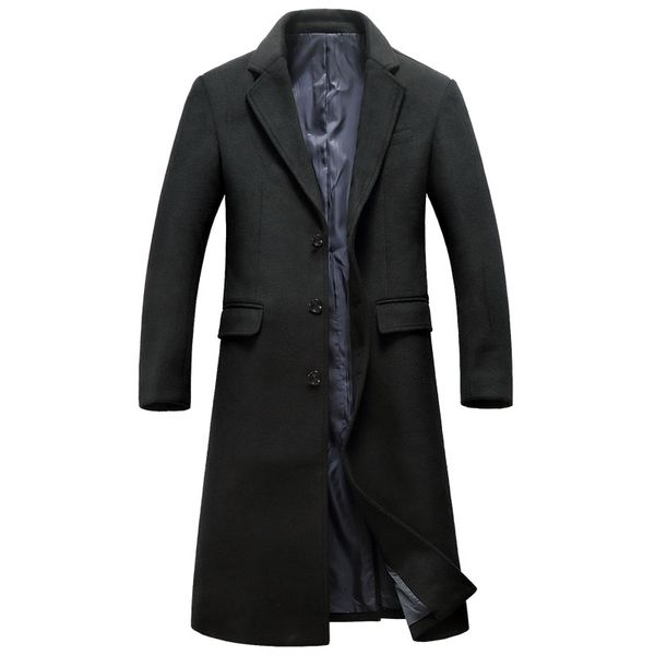 2019 winter overcoat men's fashion long style woolen trench coat jacket men's casual coats jackets wool outerwear men windbreak, Black
2019 winter overcoat men's fashion long style woolen trench coat jacket men's casual coats jackets wool outerwear men windbreak, Black