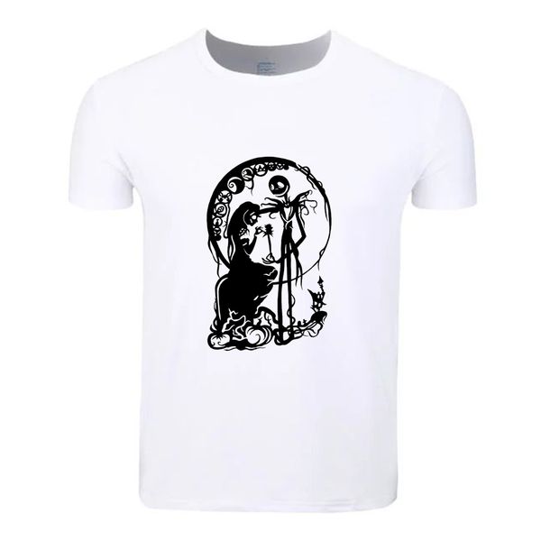 jack and sally nightmare before christmas cotton t-shirt casual short sleeve men women boys girls t shirt tees kids tshirt, White;black
jack and sally nightmare before christmas cotton t-shirt casual short sleeve men women boys girls t shirt tees kids tshirt, White;black