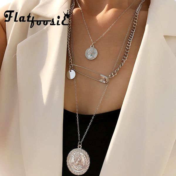 flatfoosie coin portrait paper clip pendant design punk chic silver gold color metal long chain necklaces for women men jewelry
flatfoosie coin portrait paper clip pendant design punk chic silver gold color metal long chain necklaces for women men jewelry