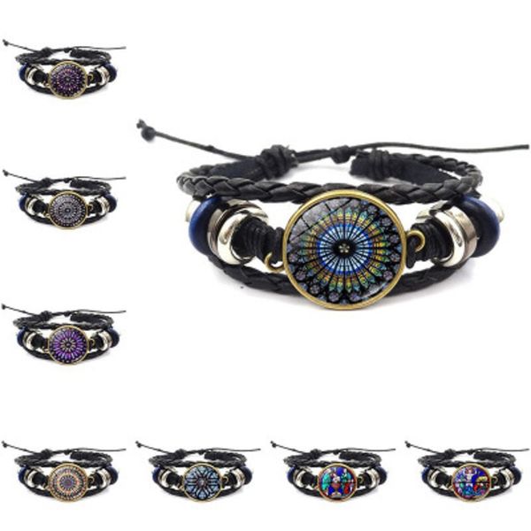retro fashion rose window notre dame de paris bracelet time gem multilayer leather rope bracelet bangles for women men jewelry dhl wholesale, Golden;silver
retro fashion rose window notre dame de paris bracelet time gem multilayer leather rope bracelet bangles for women men jewelry dhl wholesale, Golden;silver
