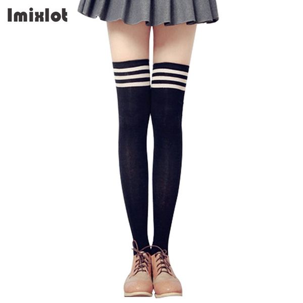 1 pair fashion striped stockings casual thigh high over knee high socks girls womens female long knee student school sock, Black;white
1 pair fashion striped stockings casual thigh high over knee high socks girls womens female long knee student school sock, Black;white