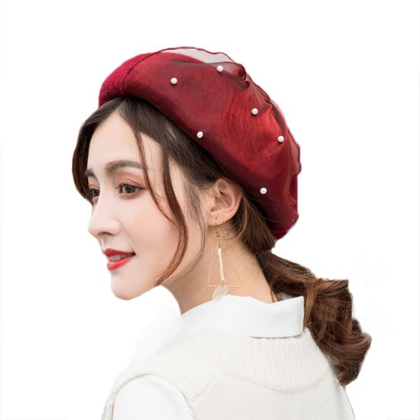vintage wool women pearl beret hats with bowknot french painter hat warm winter girl sweet beanie bonnet femme gorras m156, Blue;gray
vintage wool women pearl beret hats with bowknot french painter hat warm winter girl sweet beanie bonnet femme gorras m156, Blue;gray