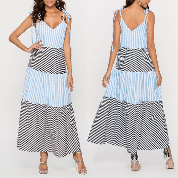 2019 elegant vintage bandage womens casual lattice print v-neck backless strappy high waist dress ladies party dress, Black;gray
2019 elegant vintage bandage womens casual lattice print v-neck backless strappy high waist dress ladies party dress, Black;gray