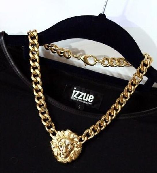 european and american style exaggerated lion head queen's head necklace hip hop thick chain personality clavicle chain wl1062, Silver
european and american style exaggerated lion head queen's head necklace hip hop thick chain personality clavicle chain wl1062, Silver