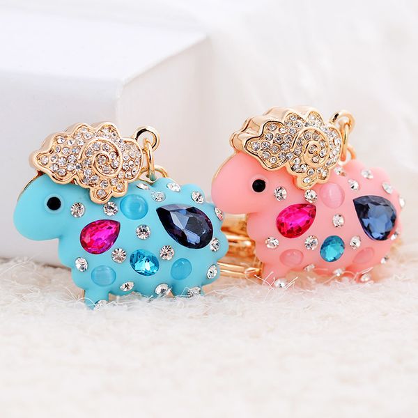 cartoon crystal-lamb cute luck zodiac-alpaca-goat-sheep keychain key chains ring enamel-animals pendant jewelry birthday gift, Silver
cartoon crystal-lamb cute luck zodiac-alpaca-goat-sheep keychain key chains ring enamel-animals pendant jewelry birthday gift, Silver
