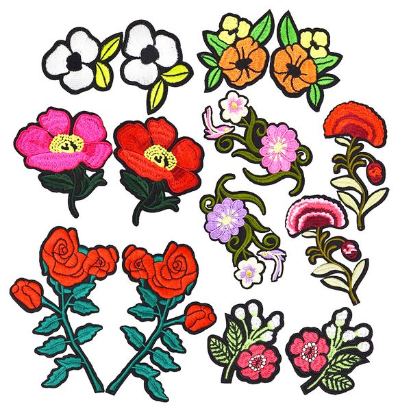 1 pair of embroidered flower patches iron on patches for clothes fashion fabric flowers patchwork material sew on patches for jacket, Black
1 pair of embroidered flower patches iron on patches for clothes fashion fabric flowers patchwork material sew on patches for jacket, Black