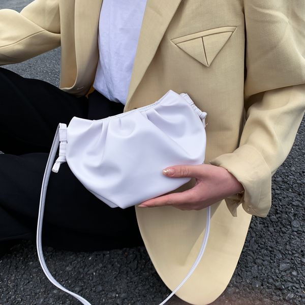 bags for women 2020 purses beach leather shoulder bag mini white pleated semi-circular dumpling shoulder bag
bags for women 2020 purses beach leather shoulder bag mini white pleated semi-circular dumpling shoulder bag