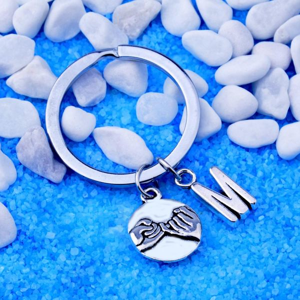 12pc wholesale initial letter m pinky swear gesture charm keyring friend lover couple boyfriend girlfriend gift promise diy, Silver
12pc wholesale initial letter m pinky swear gesture charm keyring friend lover couple boyfriend girlfriend gift promise diy, Silver