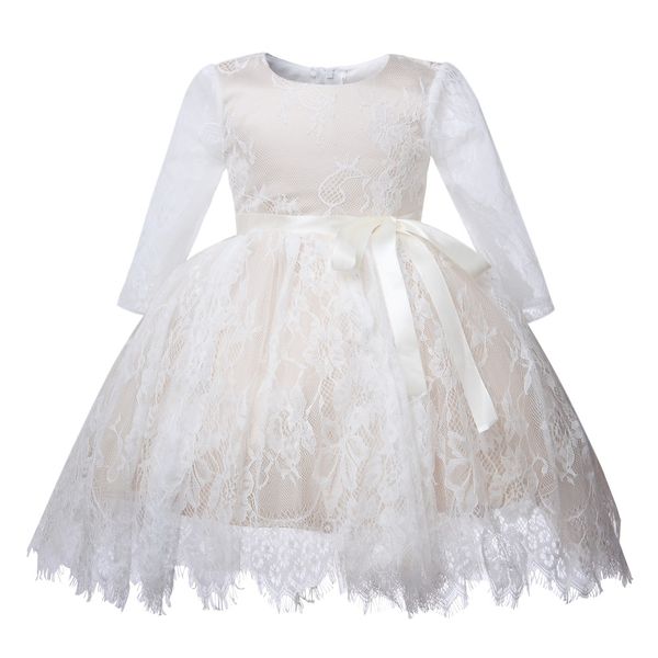 sweet lace baby girl wedding party dress infant kids princess long sleeve 1 year birthday party dress newborn christening gowns, Red;yellow
sweet lace baby girl wedding party dress infant kids princess long sleeve 1 year birthday party dress newborn christening gowns, Red;yellow