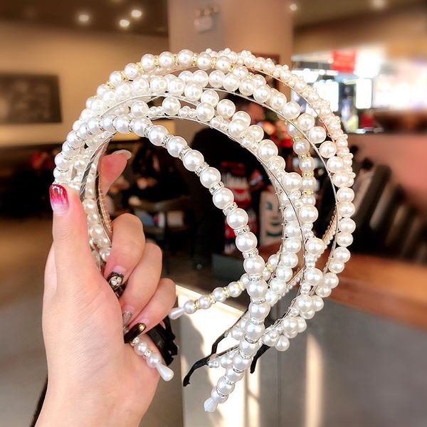 hair accessories simulation pearl hairbands for women fashion jewelry silver bezel hoop headband korean girl headbress wholesale
hair accessories simulation pearl hairbands for women fashion jewelry silver bezel hoop headband korean girl headbress wholesale