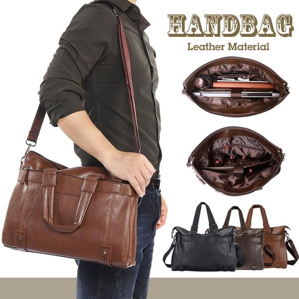 new fashion genuine leather men handbag business casual men's travel bag shoulder bags tote briefcase
new fashion genuine leather men handbag business casual men's travel bag shoulder bags tote briefcase