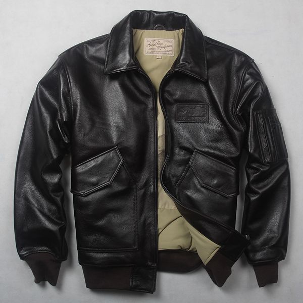 2020 men's air force flight jacket winter genuine leather jacket men solid motorcycle leather coat militaly bomber jacket male, Black
2020 men's air force flight jacket winter genuine leather jacket men solid motorcycle leather coat militaly bomber jacket male, Black