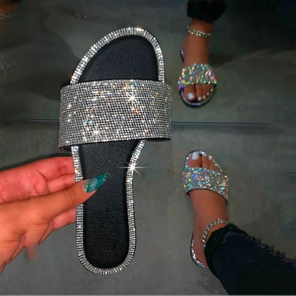 summer new rhinestone sandals slippers women's fashion party slides wholesale, Black
summer new rhinestone sandals slippers women's fashion party slides wholesale, Black