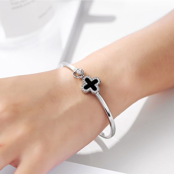2019 jingyang rose gold bracelet clover bracelet jewelry watch accessories female gift fashion bangle, Silver
2019 jingyang rose gold bracelet clover bracelet jewelry watch accessories female gift fashion bangle, Silver