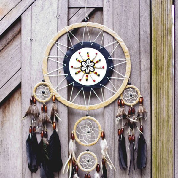 10pcs/set metal macrame hoop rings for dream catchers making and diy crafts yu-home, Black