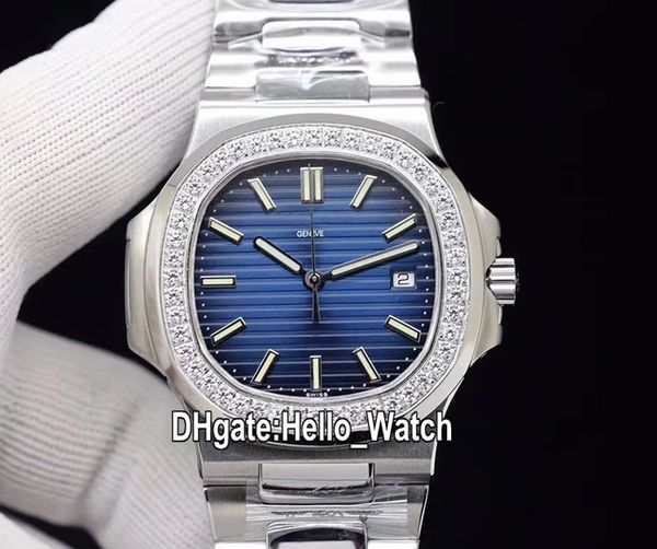 edition new 40mm sport nautilus 5713/1g-010 5713/1 cal.324 automatic mens watch blue texture dial diamond bezel steel bracelet watches, Slivery;brown
edition new 40mm sport nautilus 5713/1g-010 5713/1 cal.324 automatic mens watch blue texture dial diamond bezel steel bracelet watches, Slivery;brown