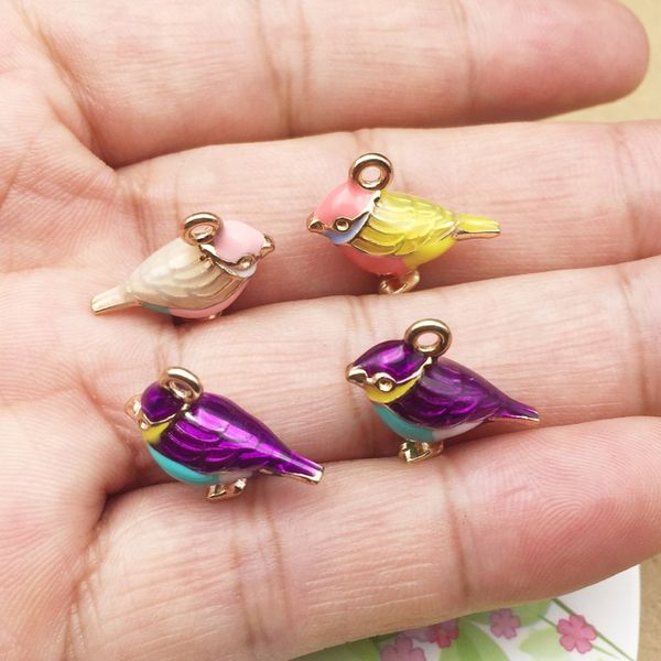 mrhuang 10pcs/pack 14*17mm 3d cute bird enamel charms connector fit necklace bracelet diy fashion jewelry accessory, Bronze;silver
mrhuang 10pcs/pack 14*17mm 3d cute bird enamel charms connector fit necklace bracelet diy fashion jewelry accessory, Bronze;silver