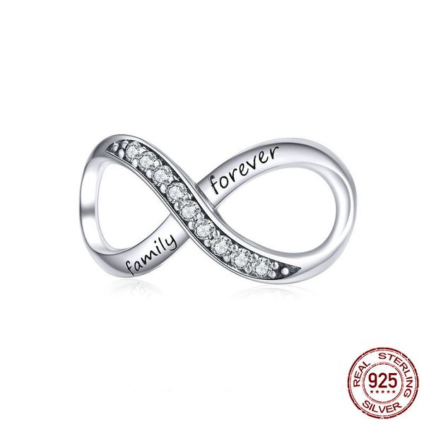 big endless love shape charms infinity family forever clear crystal charm for 925 sterling silver bracelet pendant charms accessories, Bronze;silver
big endless love shape charms infinity family forever clear crystal charm for 925 sterling silver bracelet pendant charms accessories, Bronze;silver