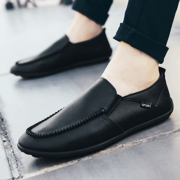 fashion leather men shoes casual breathable loafers men pu leather moccasins comfortable flat shoes waterproof footwear, Black
fashion leather men shoes casual breathable loafers men pu leather moccasins comfortable flat shoes waterproof footwear, Black