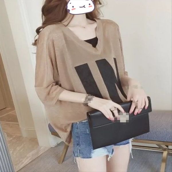 summer clothes v-neck bf letter chic short-sleeved t- t-shirt shirt loose midi student two suspender shirts, White
summer clothes v-neck bf letter chic short-sleeved t- t-shirt shirt loose midi student two suspender shirts, White