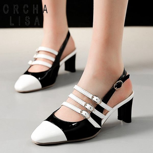 orcha lisa women med heels pointed toe pumps patchwork square heel spring smmer party dress shoes white plus size 34-47 c1160, Black;white
orcha lisa women med heels pointed toe pumps patchwork square heel spring smmer party dress shoes white plus size 34-47 c1160, Black;white