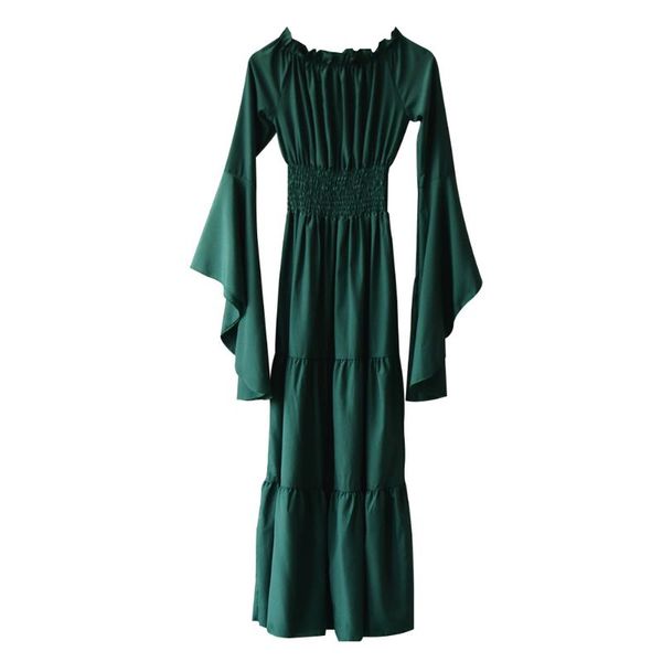 casual dresses long off shoulder gothic victorian witch pleated women dress flare sleeve prom solid renaissance halloween cosplay costume, Black;gray
casual dresses long off shoulder gothic victorian witch pleated women dress flare sleeve prom solid renaissance halloween cosplay costume, Black;gray