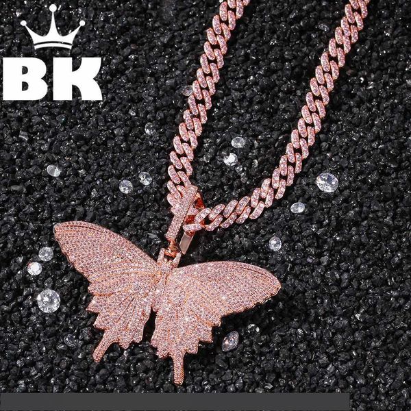 hip hop custom pink butterfly pendant necklace combination words name with big clasp chain full iced cubic zirconia jewelry, Silver
hip hop custom pink butterfly pendant necklace combination words name with big clasp chain full iced cubic zirconia jewelry, Silver