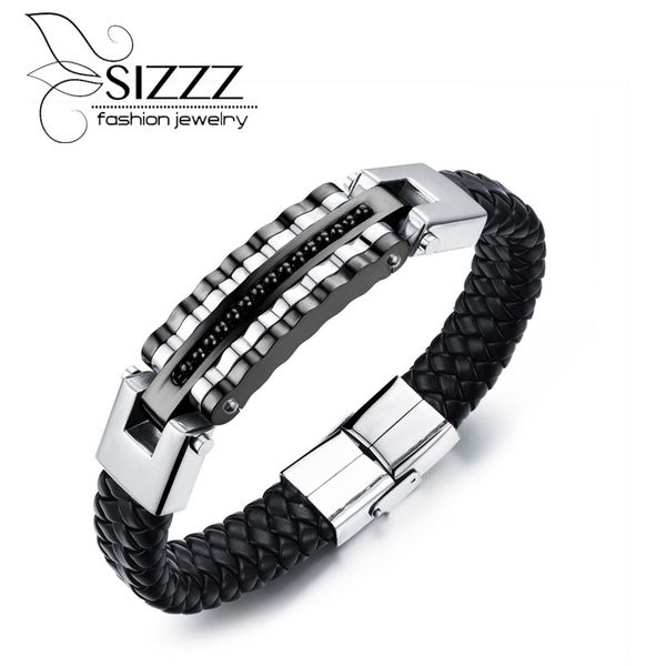 2019 21cm long 13mm wide direct supply of stainless steel jewelry wholesale bracelet men's leather bracelet, Golden;silver
2019 21cm long 13mm wide direct supply of stainless steel jewelry wholesale bracelet men's leather bracelet, Golden;silver