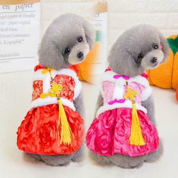 new pet dog costume tang suit flower print chinese dog dress winter clothing for wedding party ing
new pet dog costume tang suit flower print chinese dog dress winter clothing for wedding party ing