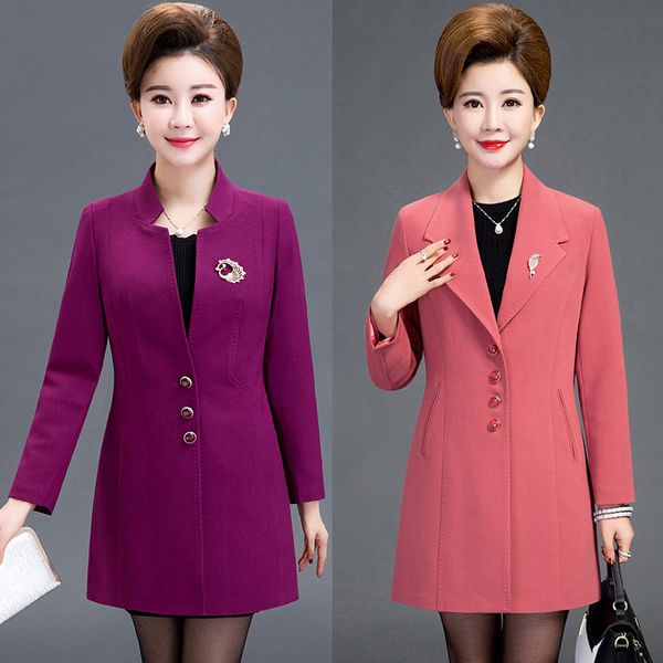 plus size xl-5xl fashion windbreaker middle aged women trench coat temperament slim medium long blazer femme overcoat f1655, White;black
plus size xl-5xl fashion windbreaker middle aged women trench coat temperament slim medium long blazer femme overcoat f1655, White;black