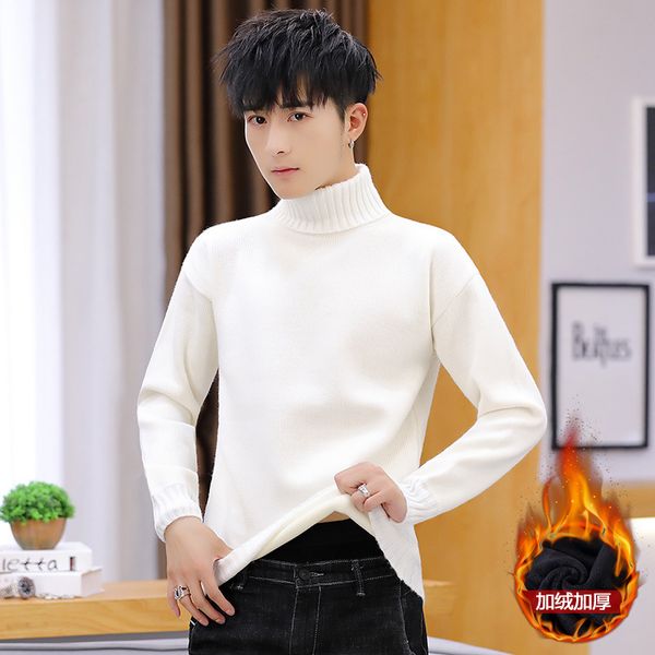 white mens sweaters gray fleece black pullovers turtleneck long sleeve winter insert men sweater casual, White;black
white mens sweaters gray fleece black pullovers turtleneck long sleeve winter insert men sweater casual, White;black