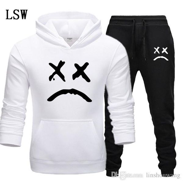 new tracksuit men two piece hoodies+pants fall / winter lil peep hoodies sweatshirts suit male jogging tracksuits el-14, Gray
new tracksuit men two piece hoodies+pants fall / winter lil peep hoodies sweatshirts suit male jogging tracksuits el-14, Gray