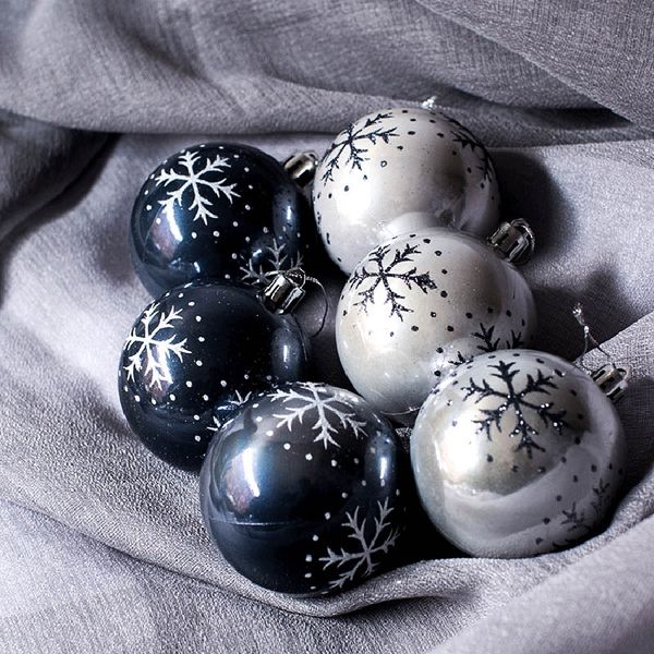 6 pcs snowflake painted balls christmas tree ornaments gift plastic ball hanging holiday party decor myding
6 pcs snowflake painted balls christmas tree ornaments gift plastic ball hanging holiday party decor myding