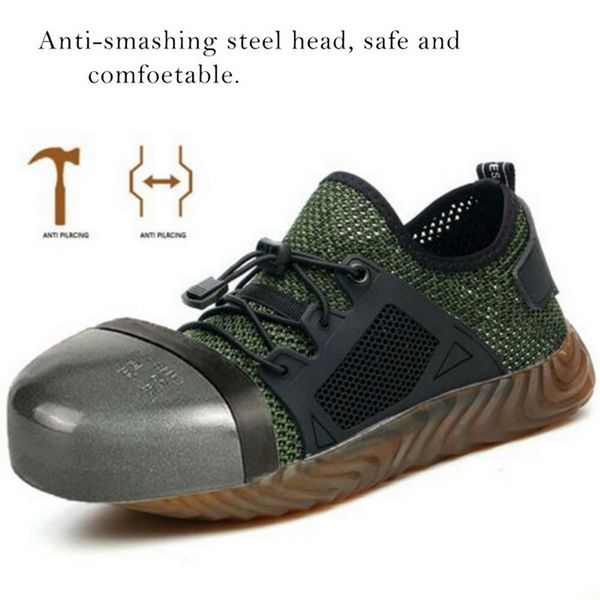 dihope indestructible ryder shoes steel toe air safety boots puncture-proof work sneakers breathable shoes men sneakers, Black
dihope indestructible ryder shoes steel toe air safety boots puncture-proof work sneakers breathable shoes men sneakers, Black