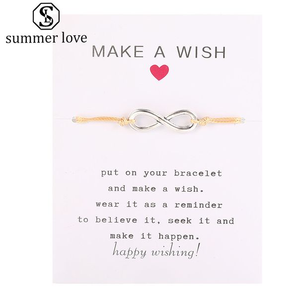 make a wish card bracelet simple elegant wax rope adjustable chain multi-shapes pendant woven bracelets for women girls gift wholesale-z, Black
make a wish card bracelet simple elegant wax rope adjustable chain multi-shapes pendant woven bracelets for women girls gift wholesale-z, Black