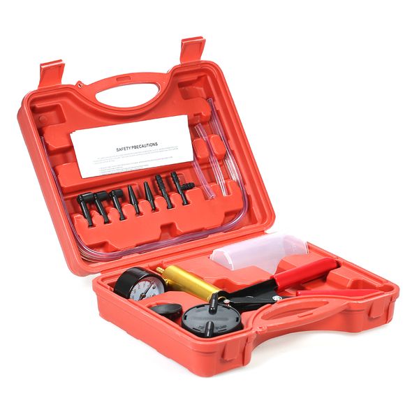 17pcs car auto pressure tester vacuum pressure pump brake bleeder adaptor fluid reservoir tester vacuum bleeding test kits kit
17pcs car auto pressure tester vacuum pressure pump brake bleeder adaptor fluid reservoir tester vacuum bleeding test kits kit