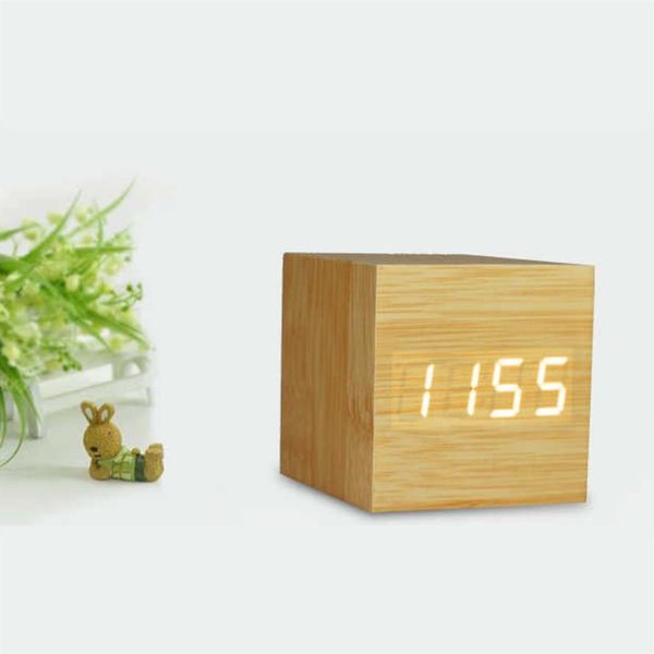 creative led wood clock mute voice control multiple groups of alarm temperature electronic alarm clock
creative led wood clock mute voice control multiple groups of alarm temperature electronic alarm clock