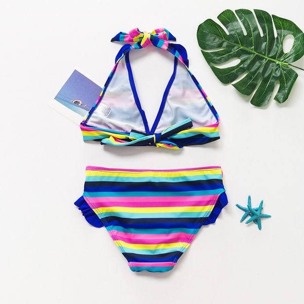 fashion new trendy swimwear teen girls rainbow striped two-pieces sleeveless frill swimwear swimsuit bikini outfit l1223, White
fashion new trendy swimwear teen girls rainbow striped two-pieces sleeveless frill swimwear swimsuit bikini outfit l1223, White