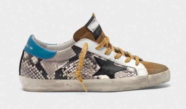 италия марка золотой блесток каблук классический гусь змеиная кожа печати кожаные ботинки дизайнер кроссовки суперзвезда мужчины / женщины п, Black 
италия марка золотой блесток каблук классический гусь змеиная кожа печати кожаные ботинки дизайнер кроссовки суперзвезда мужчины / женщины п, Black