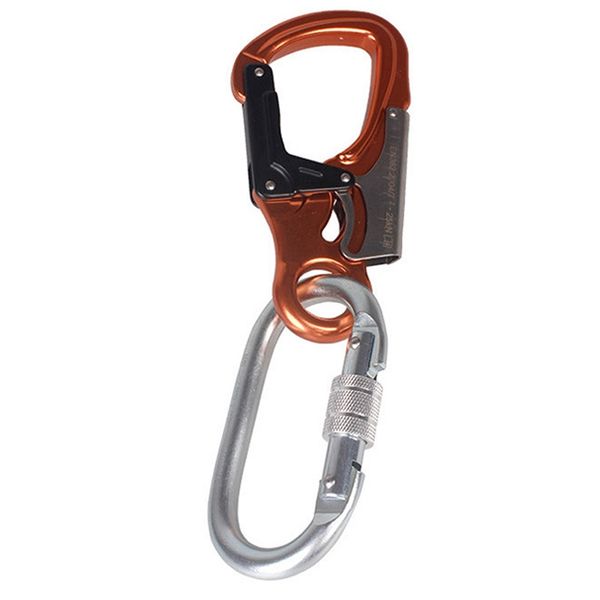 outdoor rock climbing carabiner 25kn mountaineering downhill hook via buckle working at height equipment rock protection
outdoor rock climbing carabiner 25kn mountaineering downhill hook via buckle working at height equipment rock protection