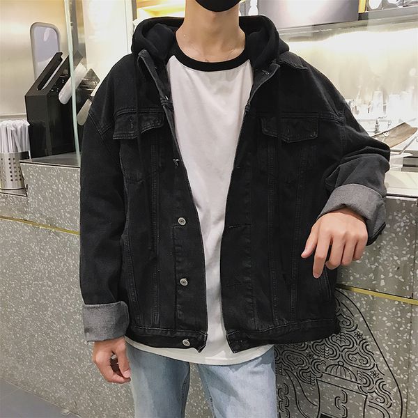 wholesale 2019 autumn winter hip hop teenagers jacket men's denim coat men's autumn hooded korean casual loose jacket, Black;brown
wholesale 2019 autumn winter hip hop teenagers jacket men's denim coat men's autumn hooded korean casual loose jacket, Black;brown