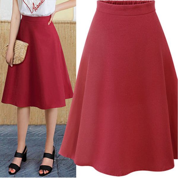 summer 2020 women skirts high waist elegant skirt european style all-match female clothes solid color brand skirts, Black
summer 2020 women skirts high waist elegant skirt european style all-match female clothes solid color brand skirts, Black